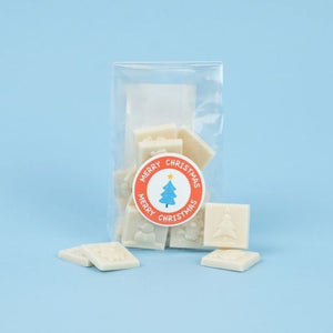 Free From Family Co Christmas Squares White Choc 100g