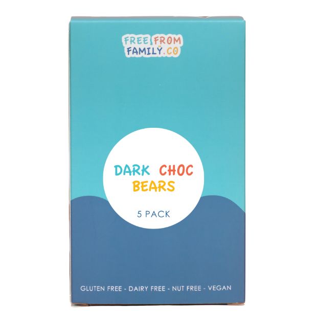 Free From Family Co Bears Dark Choc - 5 Pack - 75g