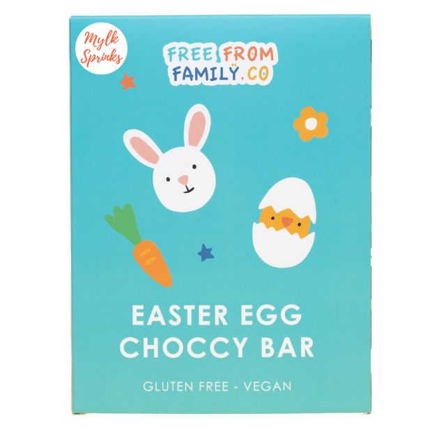 Free From Family Co Easter Egg Bar Mylk Choc & Sprinkles 100g