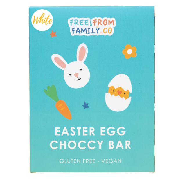 Free From Family Co Easter Egg Bar White Choc 100g