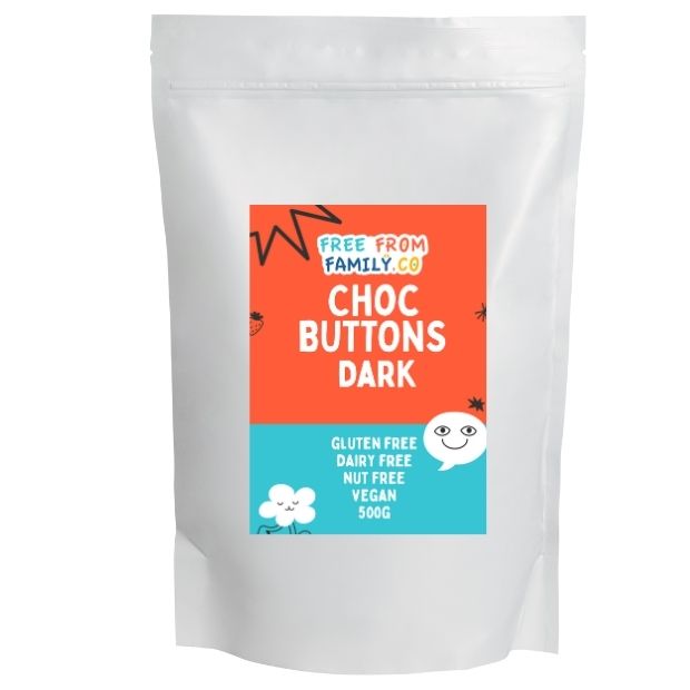 Free From Family Co Choc Buttons - Dark 500g