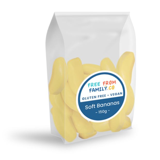 Free From Family Co Lollies Soft Bananas