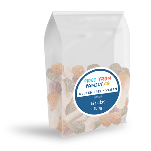 Free From Family Co Lollies Sour Grubs 150g