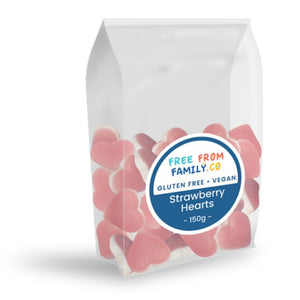 Free From Family Co Lollies Strawberry Hearts