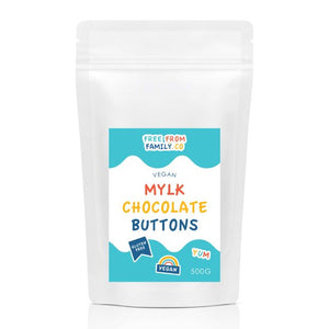 Free From Family Co Choc Buttons - White 500g