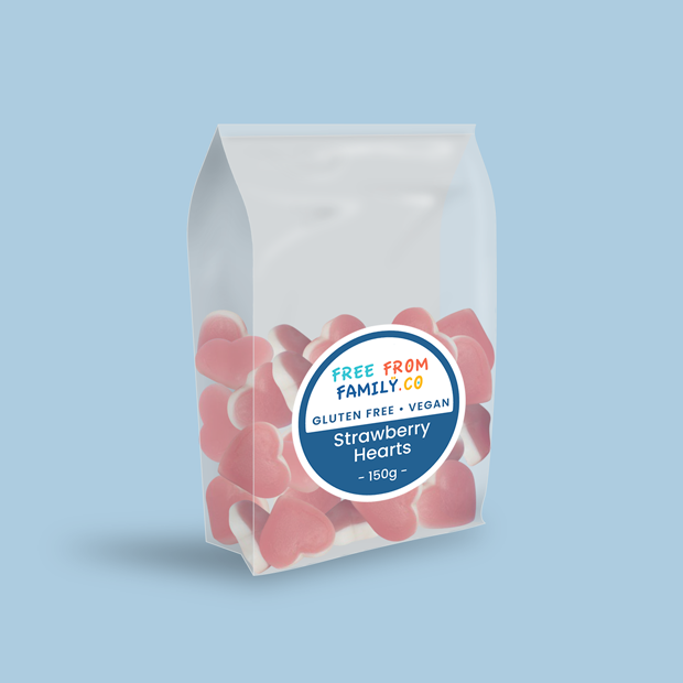 Free From Family Co Lollies Strawberry Hearts