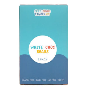 Free From Family Co Bears White Choc - 5 Pack - 75g