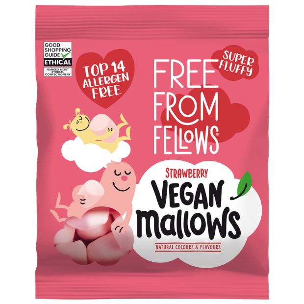 Free From Fellows Vegan Mallows Strawberry 105g