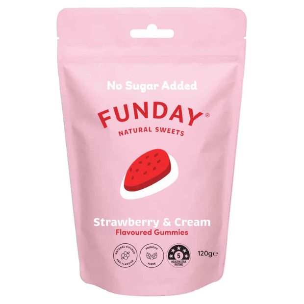 Funday Strawberry & Cream Share Bag 120g