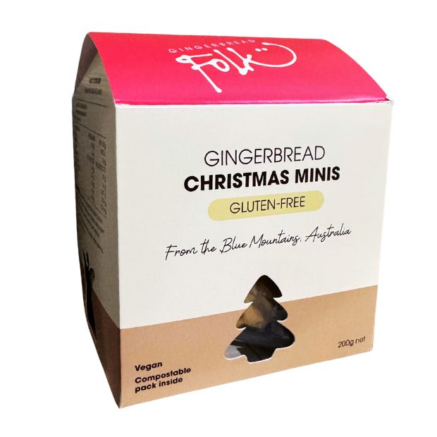 Gingerbread Folk Gluten Free Gingerbread Christmas Minis 200g