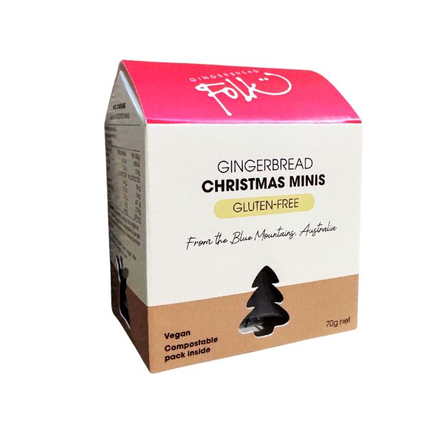 Gingerbread Folk Gluten Free Gingerbread Christmas Minis 70g
