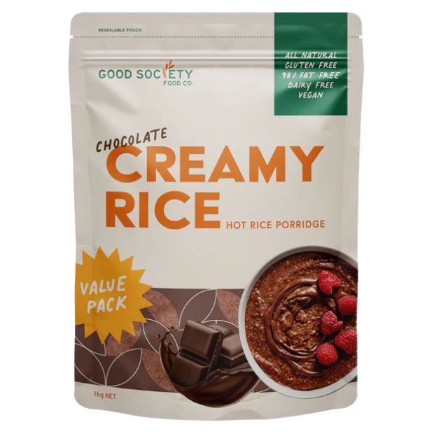 The Good Society Food Co Hot Rice Porridge Chocolate Creamy Rice