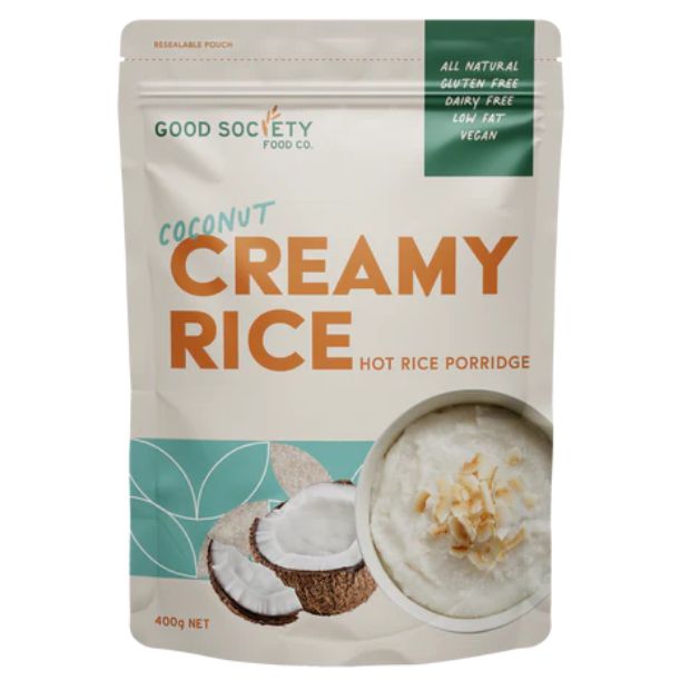 The Good Society Food Co Hot Rice Porridge Coconut Creamy Rice 400g