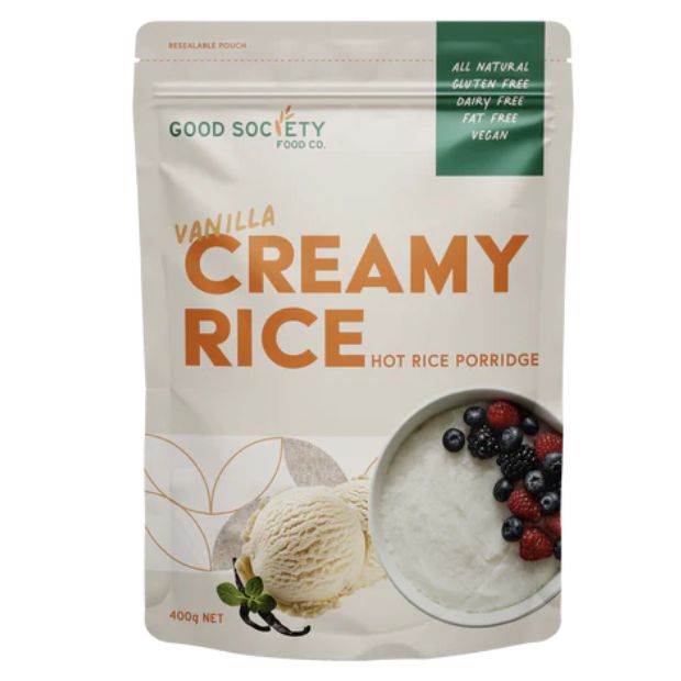 The Good Society Food Co Hot Rice Porridge Vanilla Creamy Rice 400g