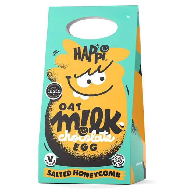 Happi Free From Oat Milk Chocolate Easter Egg Salted Honeycomb 155g