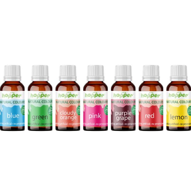 Hopper Natural Food Colouring 7 Pack