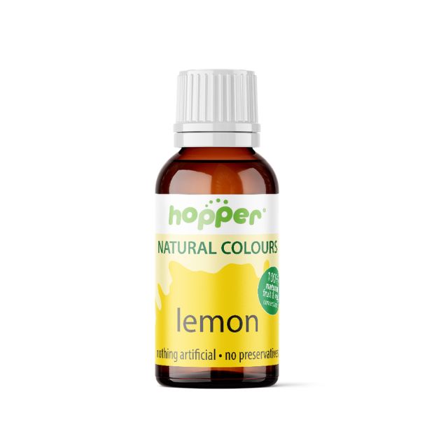 Hopper Natural Food Colouring Lemon 20g - Happy Tummies Pty Ltd
