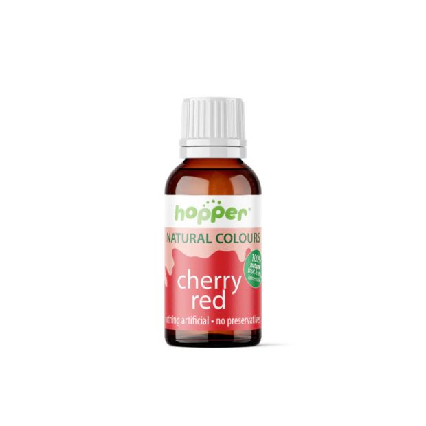 Hopper Natural Food Coloring Cherry Red 20g