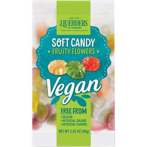 J Luehders Vegan Fruity Flowers Lollies 80g - Happy Tummies