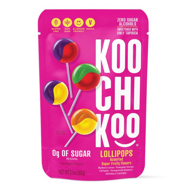 Koochikoo Lollipops Superfruits No Sugar Added 60g