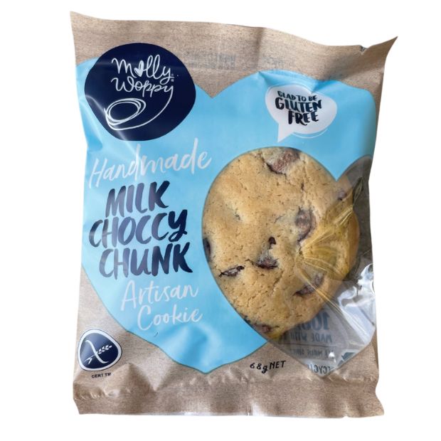 Molly Woppy Handmade Milk Choccy Chunk Artisan Cookie 68g **BEST BEFORE DATE: 24/06/24**