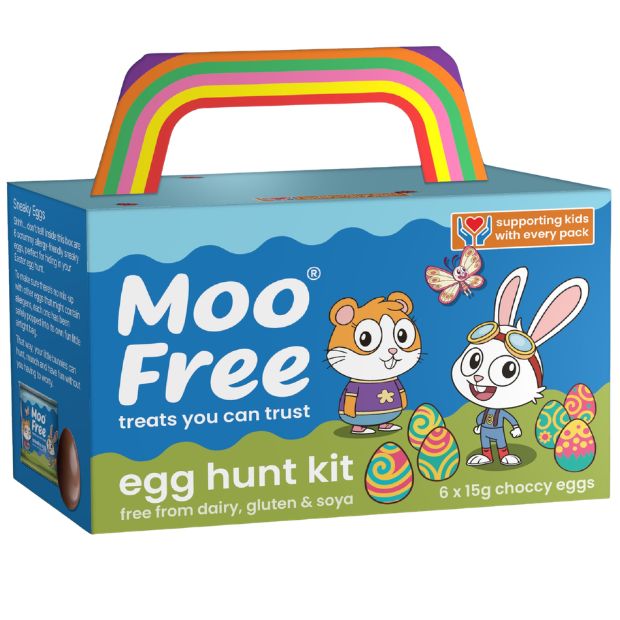 Moo Free Easter Egg Hunt Box 6 pack 90g