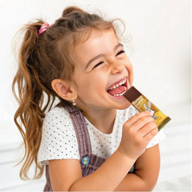 Moo Free Mini Chocolate Bar Bunnycomb 20g