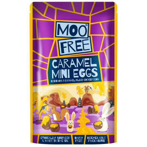 Moo Free Caramel Mini Easter Eggs 88g