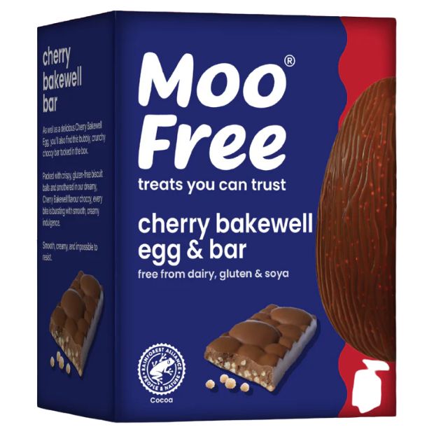 Moo Free Cherry Bakewell Egg & Bar 135g