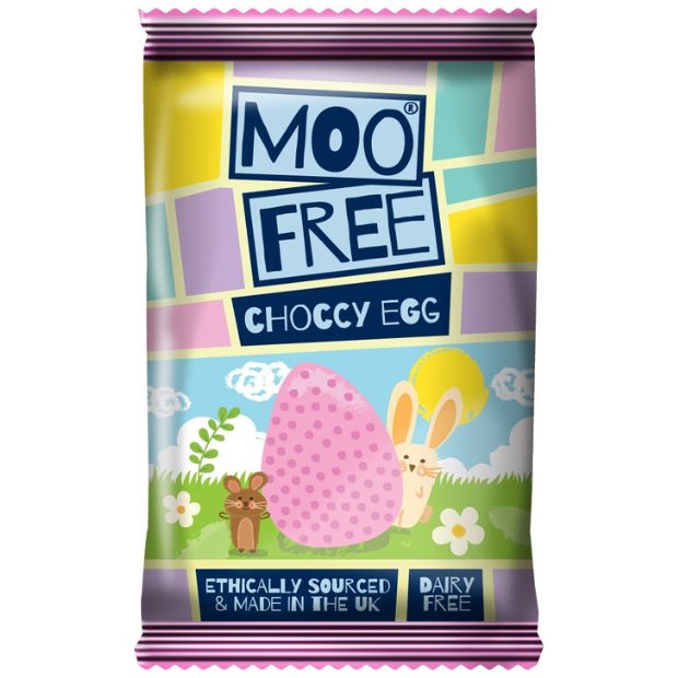 Moo Free Choccy Chums Egg Shaped Bar 15g