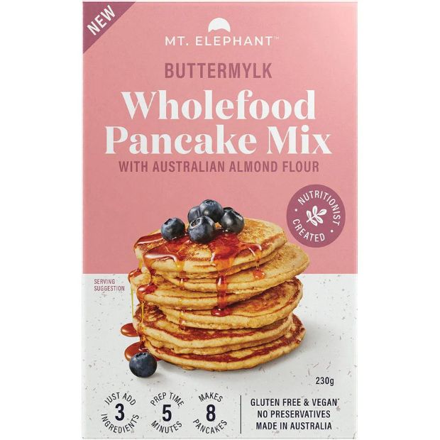 Mt Elephant Wholefood Pancake Mix Buttermylk 230g