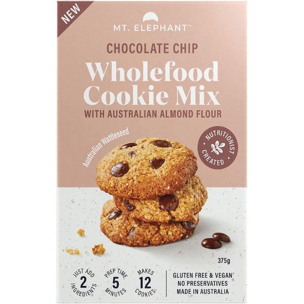 Mt Elephant Wholefood Cookie Mix Chocolate Chip 375g