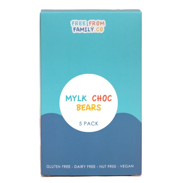 Happy Tummies Bears Mylk Choc - 5 Pack - 75g - Happy Tummies Pty Ltd