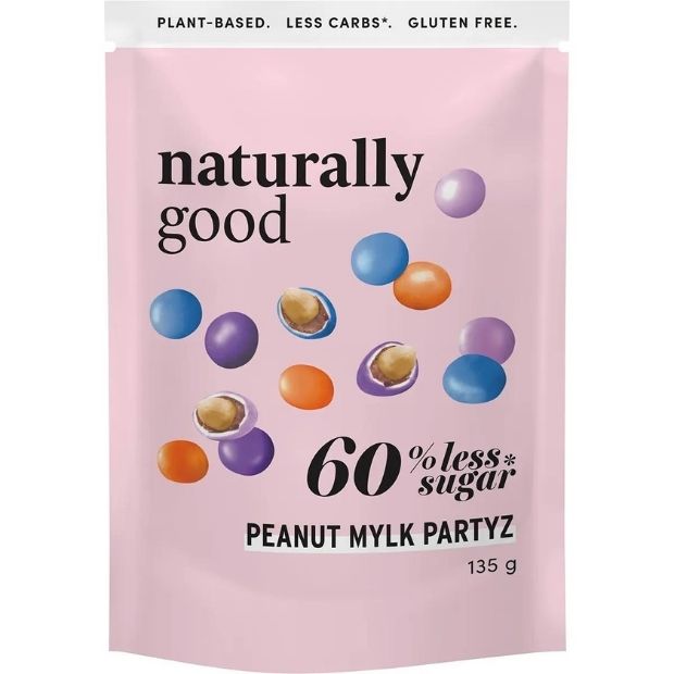 Naturally Good Peanut Mylk Chocolate Partyz x 135g