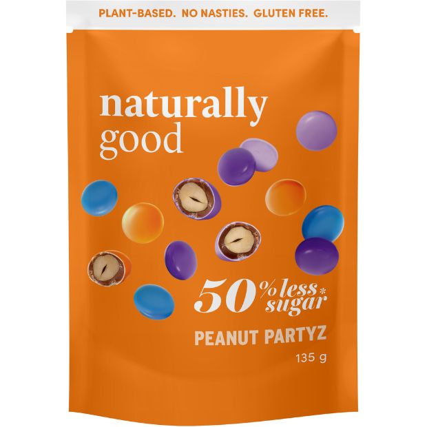Naturally Good Peanut Mylk Chocolate Partyz x 135g - Happy Tummies Pty Ltd
