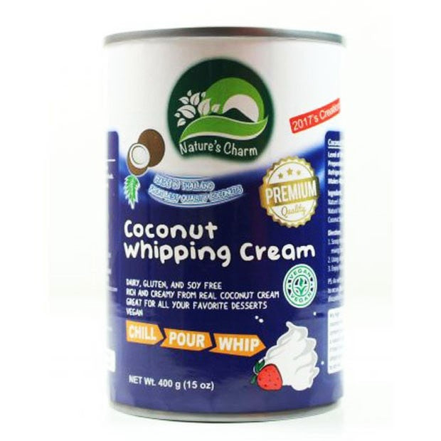 Natures Charm Coconut Whipping Cream 400g - Happy Tummies