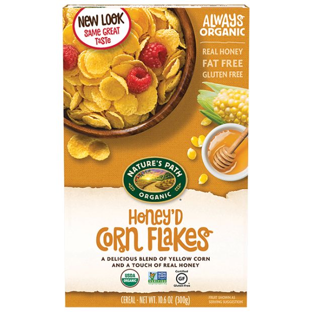 Natures Path Organic Honey'd Corn Flakes 300g