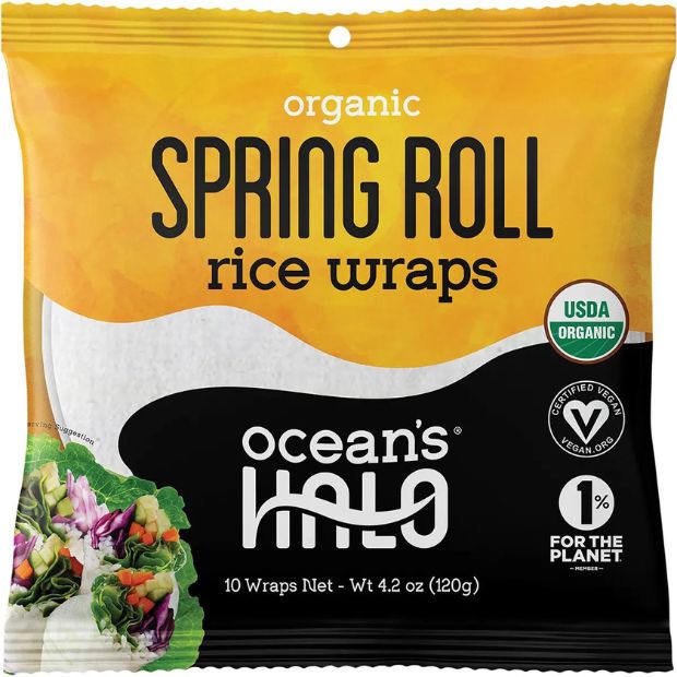 Ocean's Halo Organic Spring Roll Rice Wraps 120g