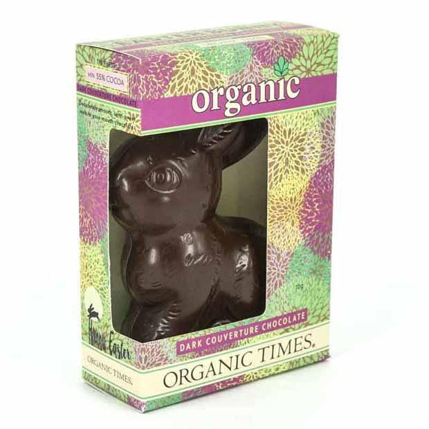 Organic Times Dark Chocolate Easter Bunny 70g - Happy Tummies