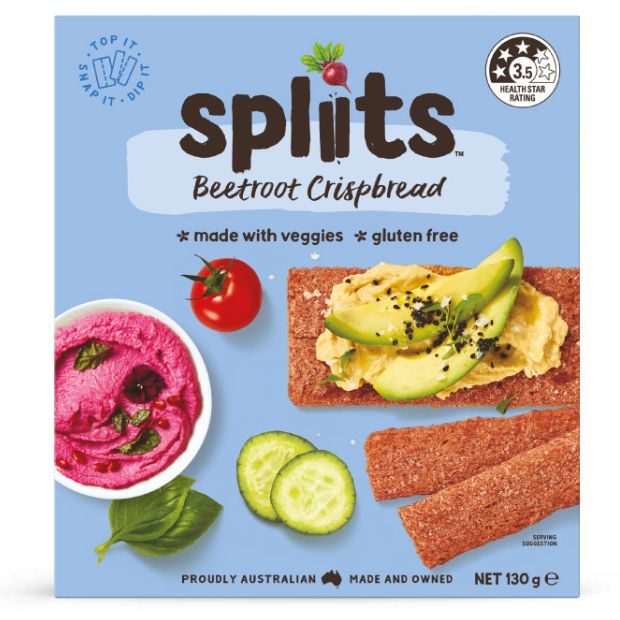 Orgran Spliits Beetroot Crispbread 130g