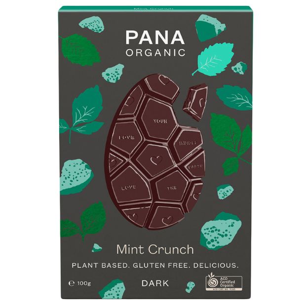 Pana Organic Easter Egg Bar Dark Mint Crunch 100g