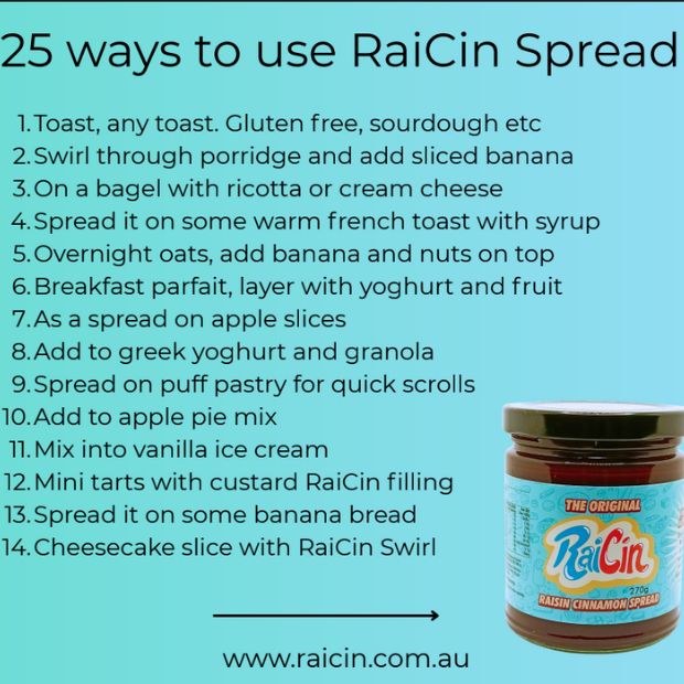RaiCin Raisin Cinnamon Spread 270g