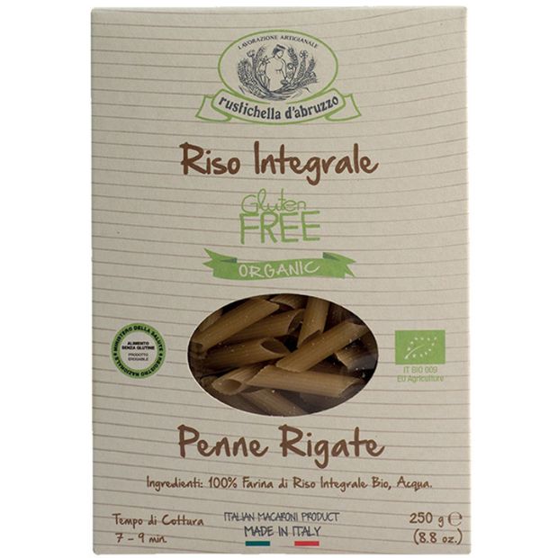 Rustichella D'Abruzzo Organic Penne Rigate Brown Rice 250g