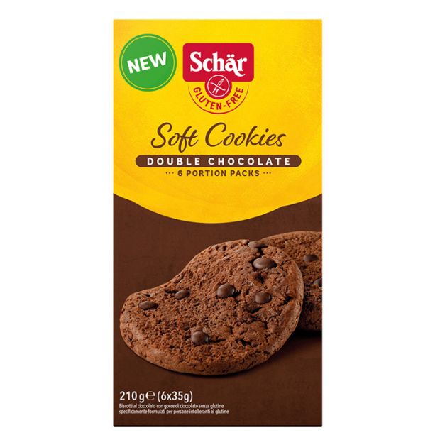 Schar Soft Cookies Double Chocolate 210g **BEST BEFORE DATE - 10/05/24**