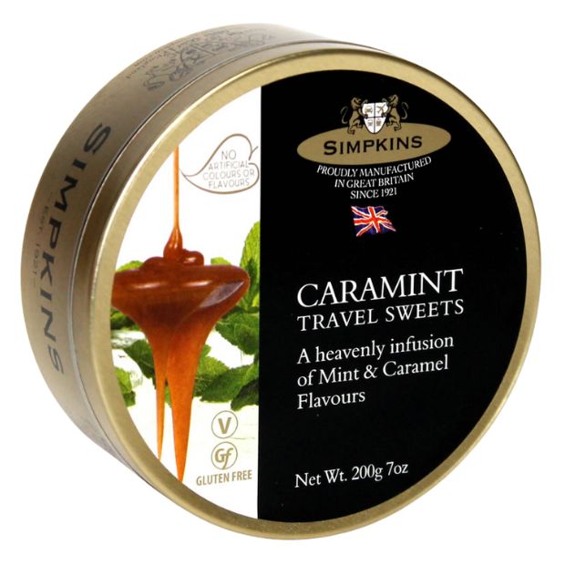 Simpkins Caramint Travel Sweets 200g
