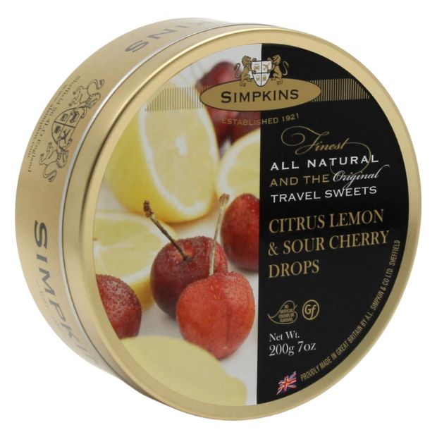 Simpkins Citrus Lemon & Sour Cherry Drops 200g