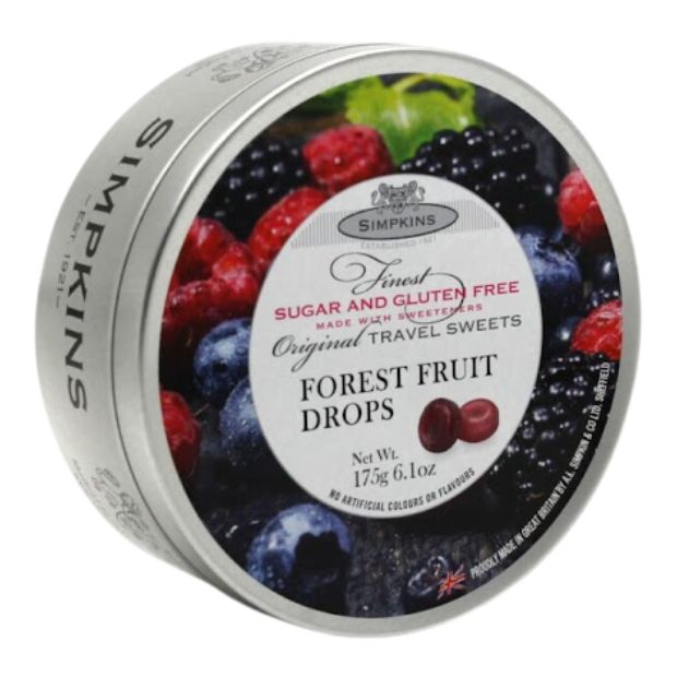 Simpkins Forest Fruit Drops SUGAR FREE 175g