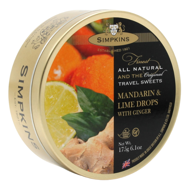 Simpkins Mandarin, Lime & Ginger Drops 200g