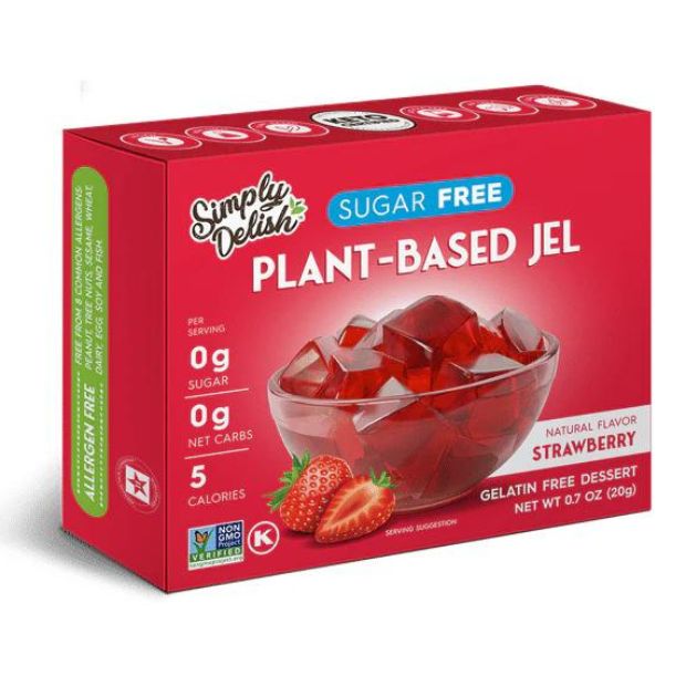 Simply Delish Vegan Jelly Strawberry 20g