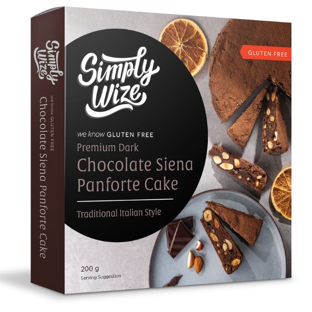Simply Wize Siena Panforte Cake Dark Chocolate 200g